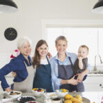 Family in the kitchen