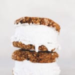 Pumpkin oatmeal ice cream sandwiches