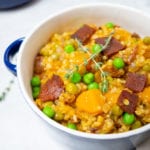 Butternut Squash and Vegan Bacon Ris-OAT-O