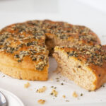 Sprouted Whole Wheat Focaccia Bread Recipe (Vegan)