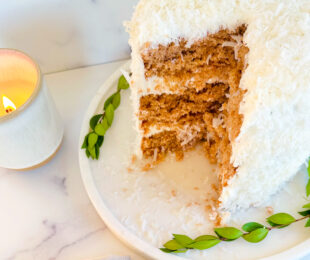 Winter White Coconut Layer Cake