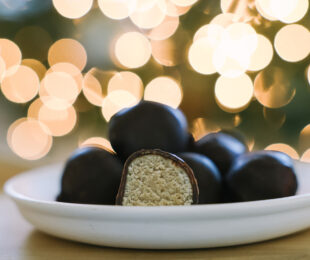 Vegan Eggnog Truffles